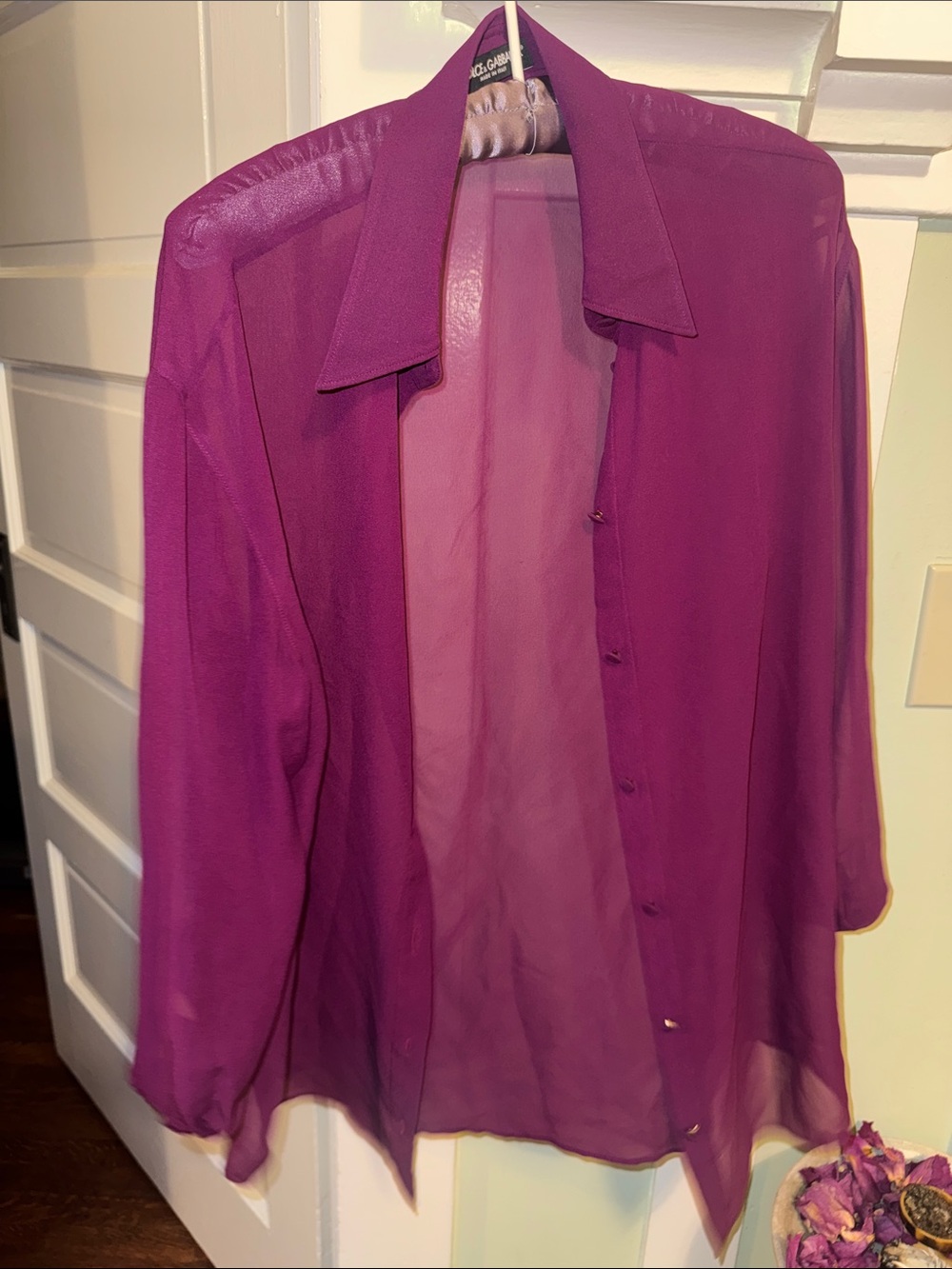 Dolce & Gabbana silk magenta to
